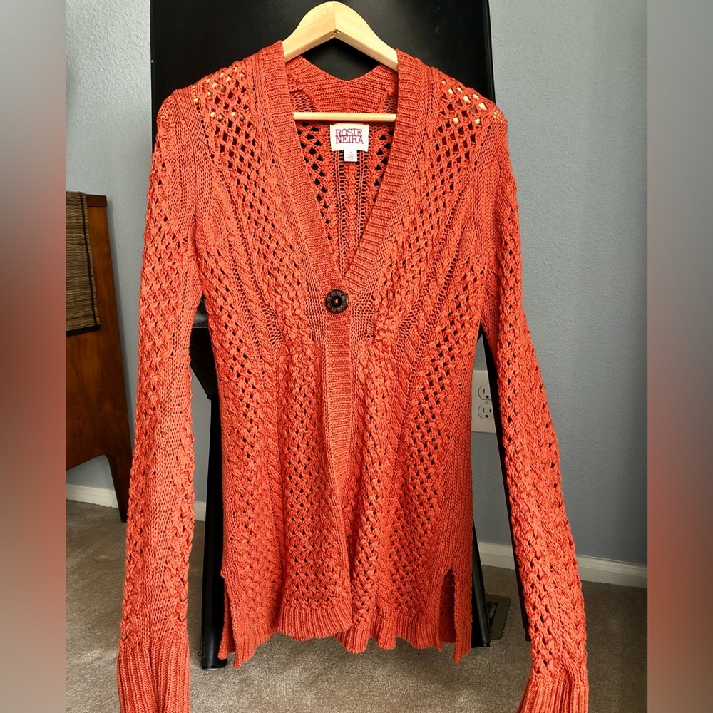 Anthropologie One-button Cardigan